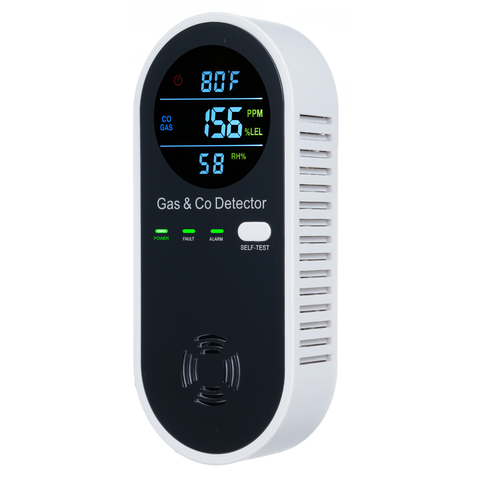 Smoke Leak Detector - 4 in 1 CO Monitor Alarm