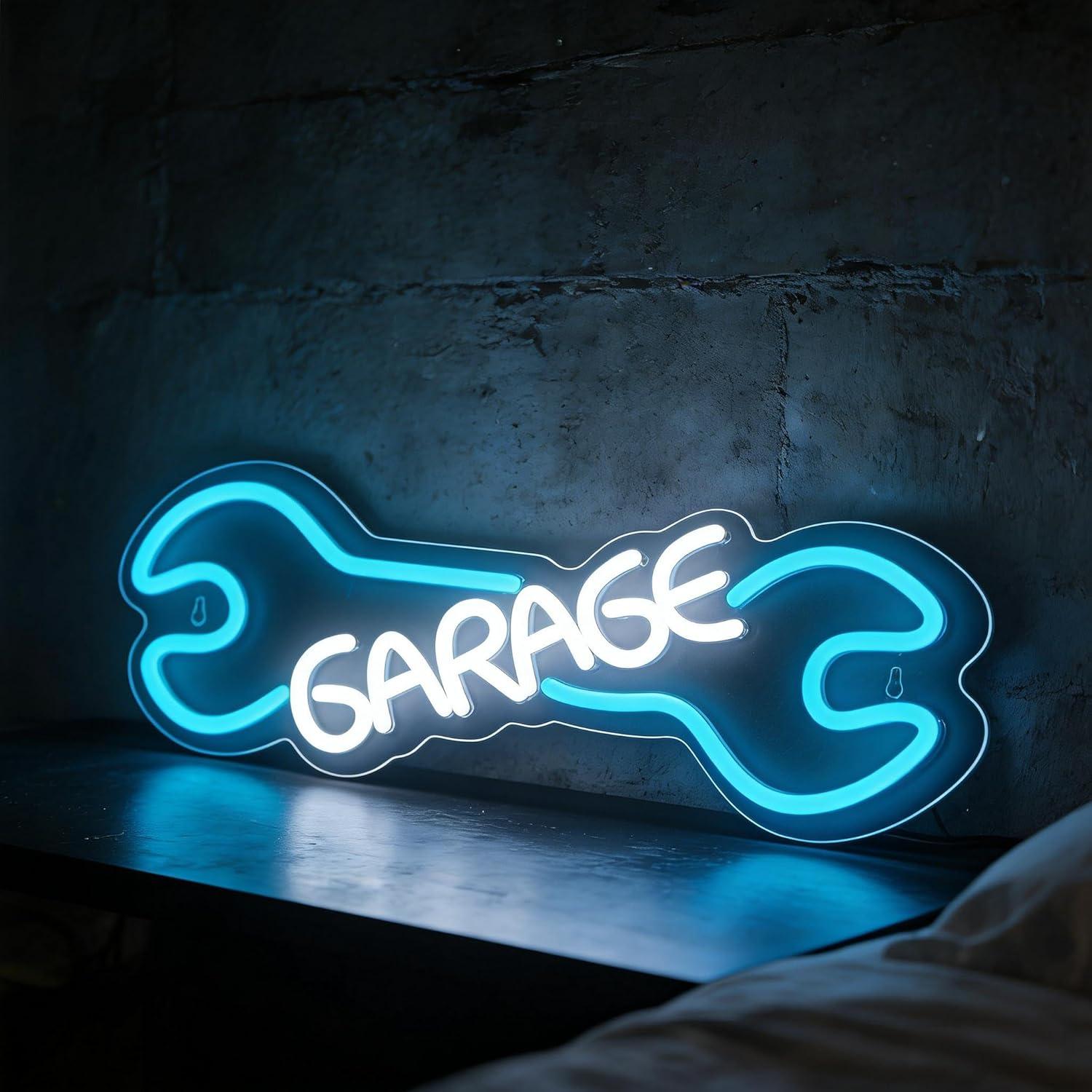 Garage Neon Sign USB Powered L - огляд і ціна Auto Repair Shop Signs