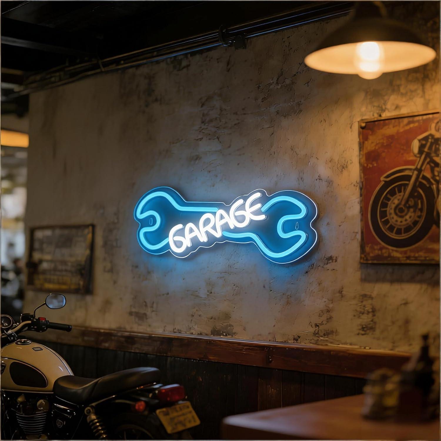 Garage Neon Sign USB Powered L - огляд і ціна Auto Repair Shop Signs