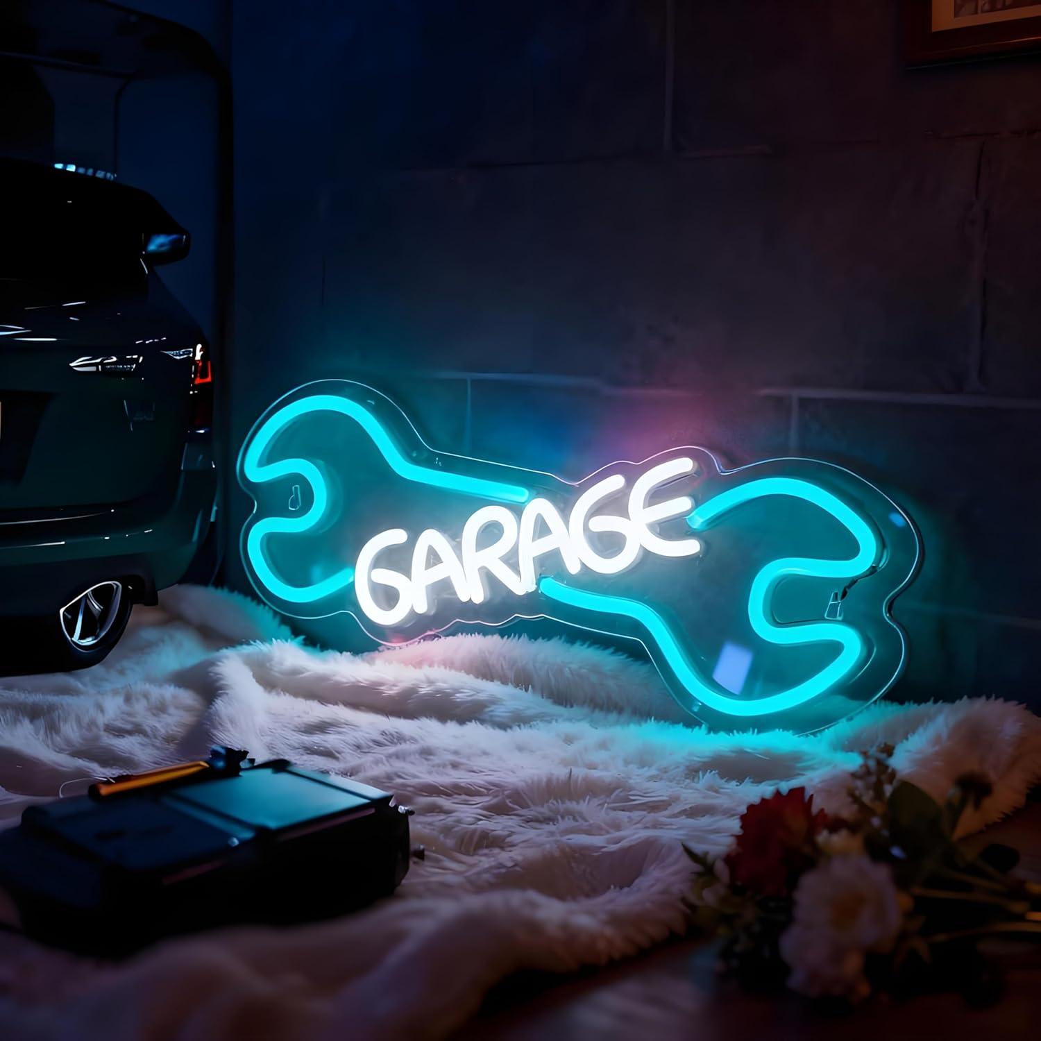 Garage Neon Sign USB Powered L - огляд і ціна Auto Repair Shop Signs