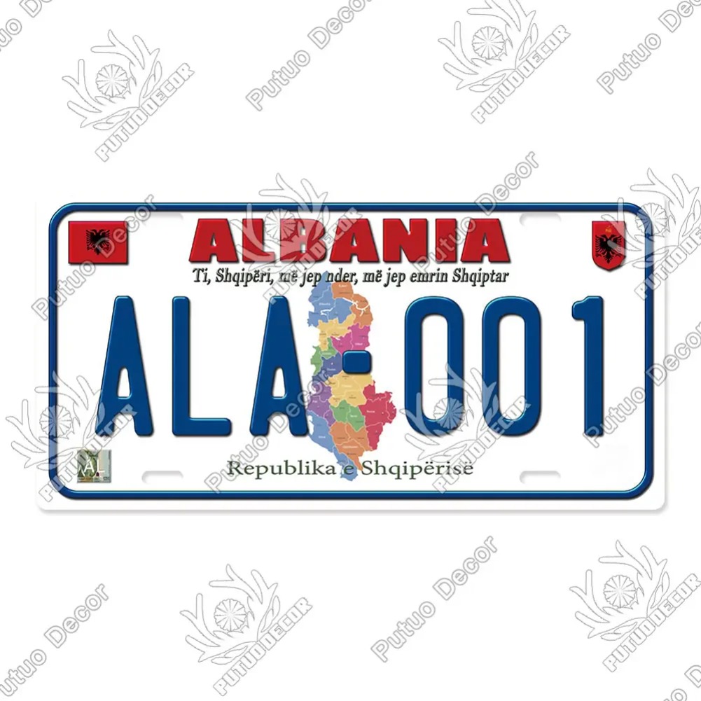 Countries License Plate Metal  - огляд і ціна Auto Repair Shop Signs