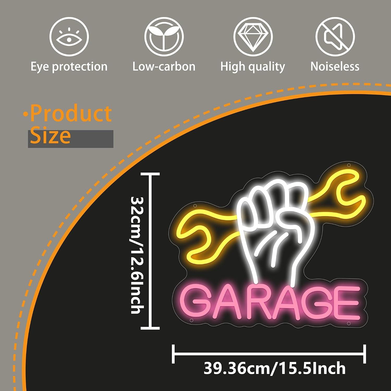 Garage Neon Sign Powered LED N - огляд і ціна Auto Repair Shop Signs