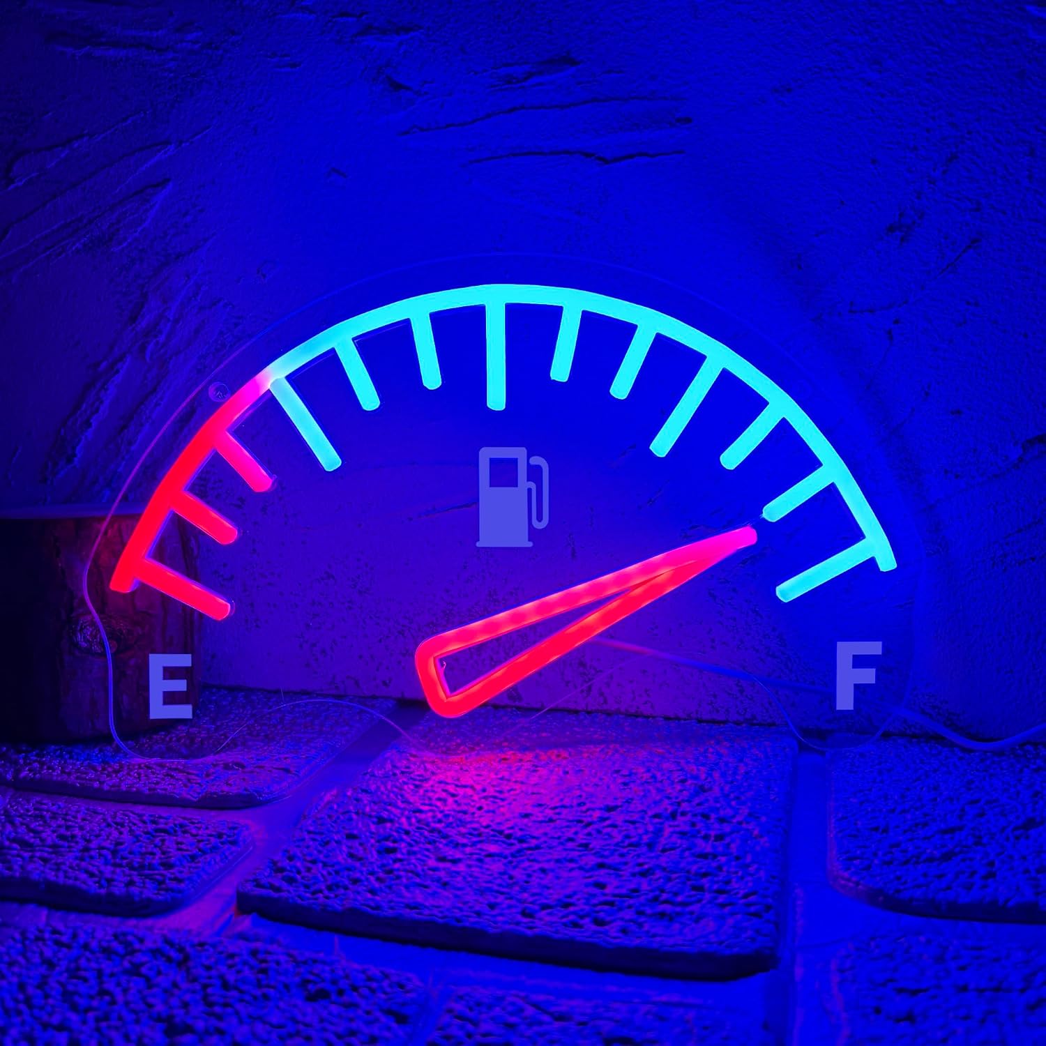 Car Fuel Gauge Meter LED Neon  - огляд і ціна Auto Repair Shop Signs