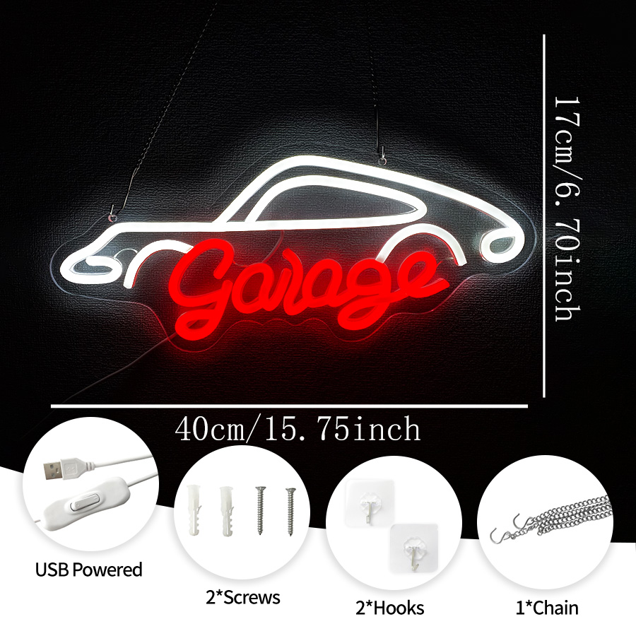 Garage Neon Sign For Wall Deco - огляд і ціна Auto Repair Shop Signs
