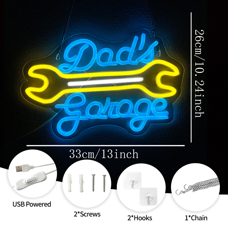 Garage Neon Sign for Wall Deco - огляд і ціна Auto Repair Shop Signs