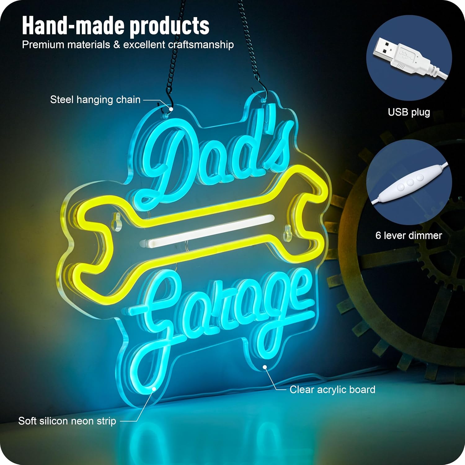 Garage Neon Sign for Wall Deco - огляд і ціна Auto Repair Shop Signs