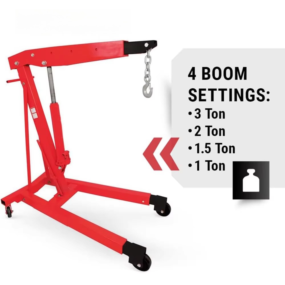 2T 3T Engine Hoist Folding Hyd - огляд і ціна Engine Hoist Crane
