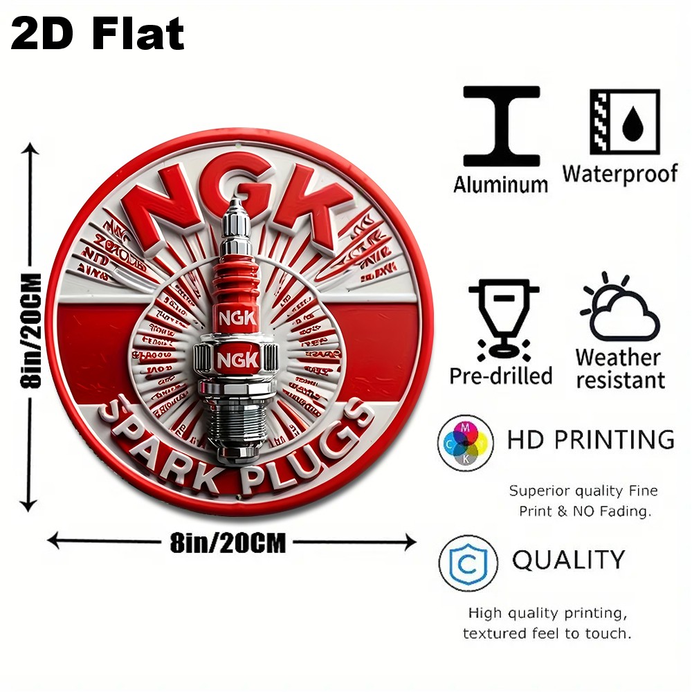 1pc Vintage Auto Parts Pattern - огляд і ціна Auto Repair Shop Signs